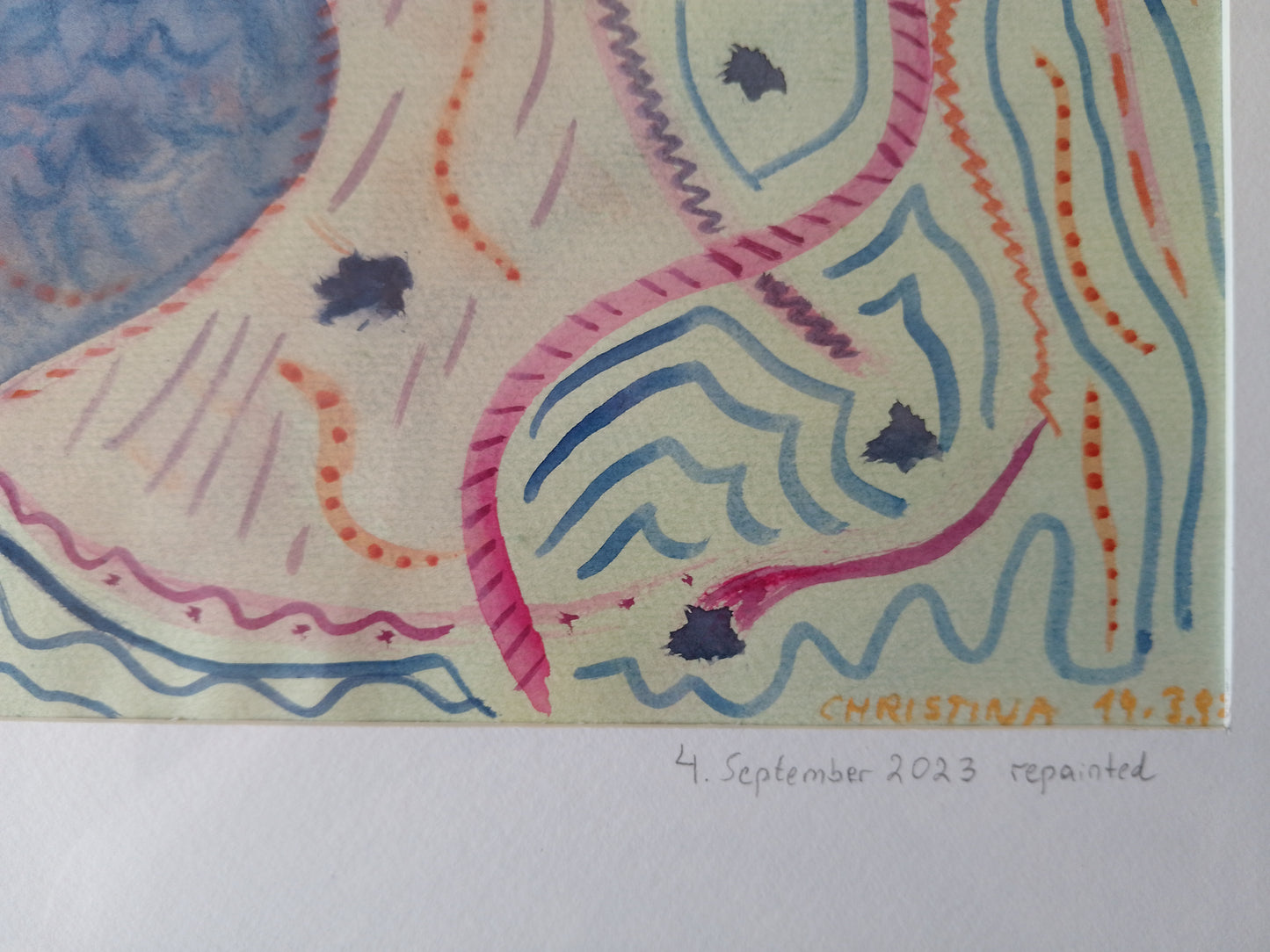 Aquarell - Originalwerk - "Repainted" 1997/2023