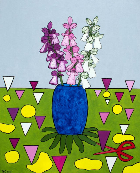 Rahmenbild 1 - Naturschutz-Kunstprojekt - Immaginäre Hundswurz (80 x 65 cm)