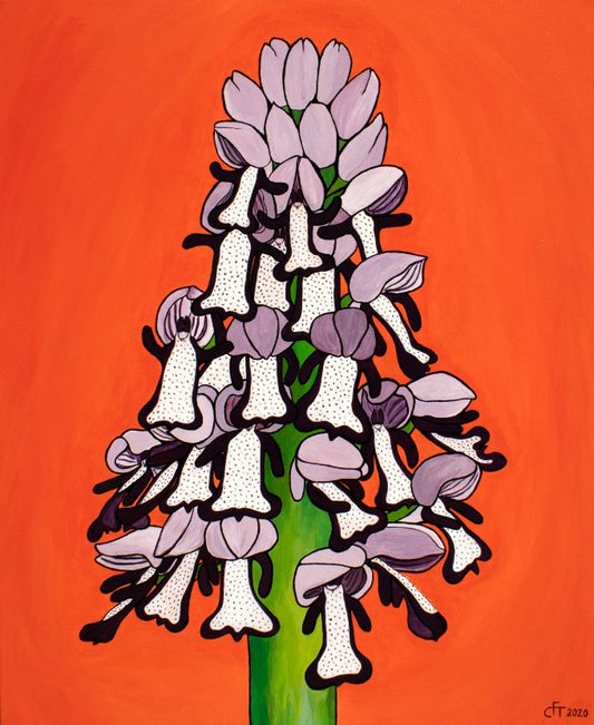 Orchis militaris - Helm-Knabenkraut (80 x 65 cm) - Christina Felicitas Teibert - 2020