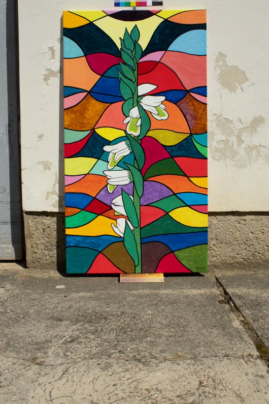 Kunst aus Wien - Spiranthes spiralis 1 - Herbst-Drehähre - Herbst-Drehwurz (110 x 60,5)