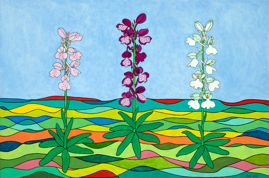 Anacamptis morio - Kleines Knabenkraut - Hauptbild - Naturschutz-Kunstprojekt