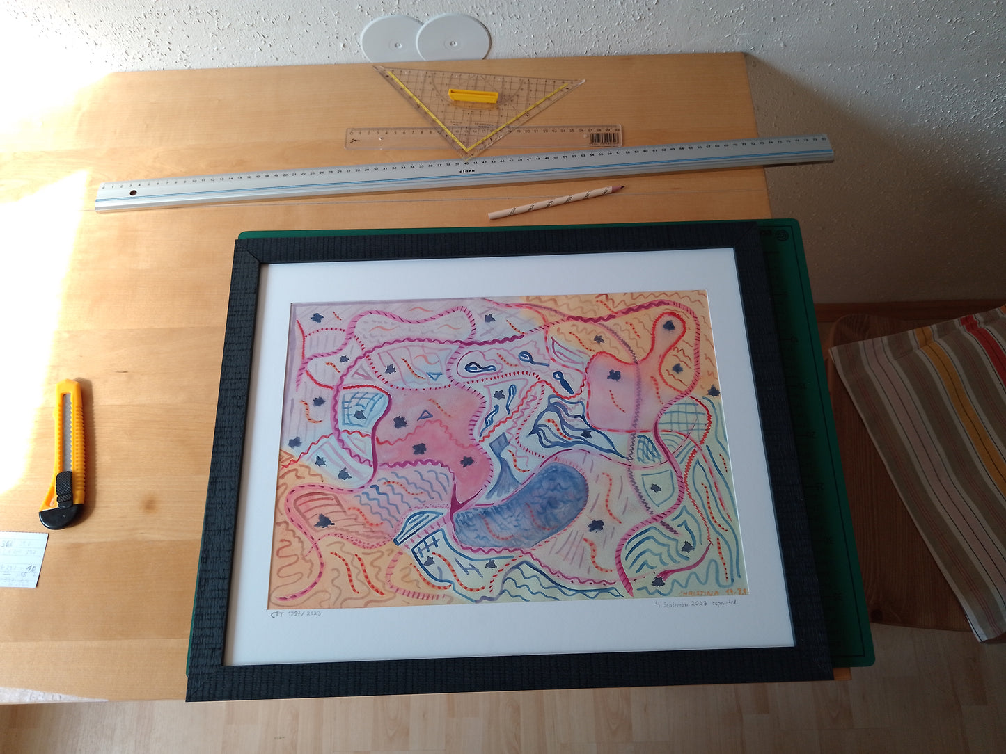 Aquarell - Originalwerk - "Repainted" 1997/2023