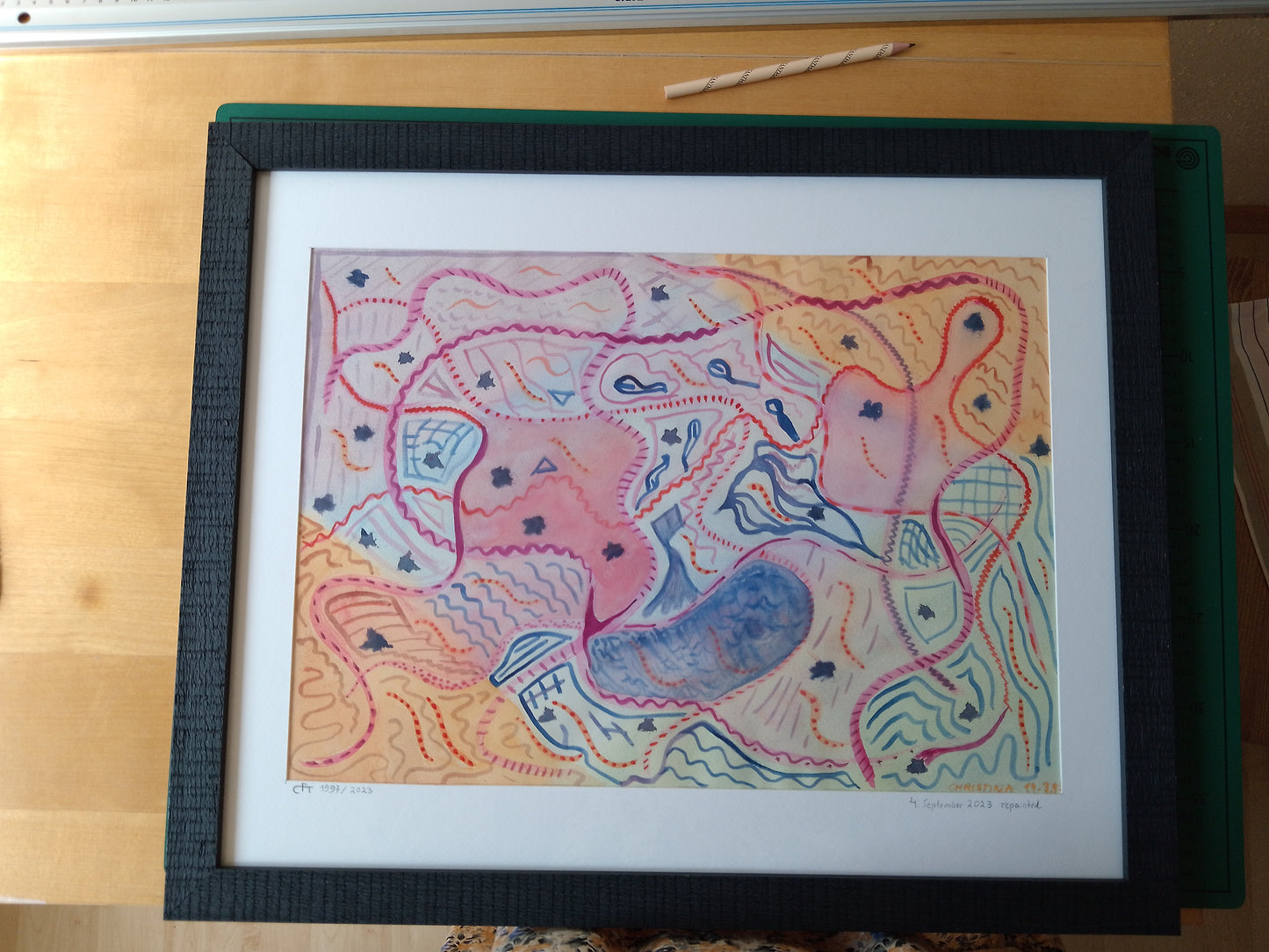 Aquarell - Originalwerk - "Repainted" 1997/2023