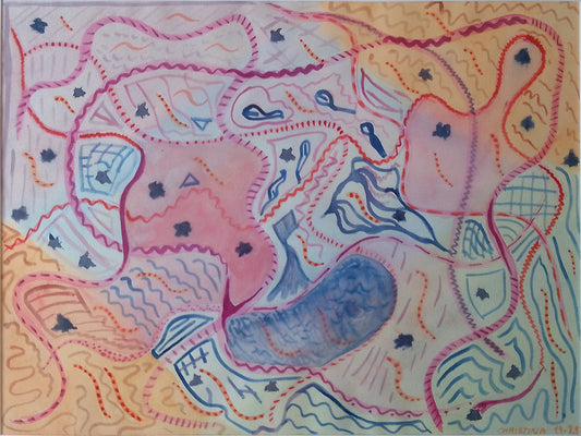 Aquarell - Originalwerk - "Repainted" 1997/2023