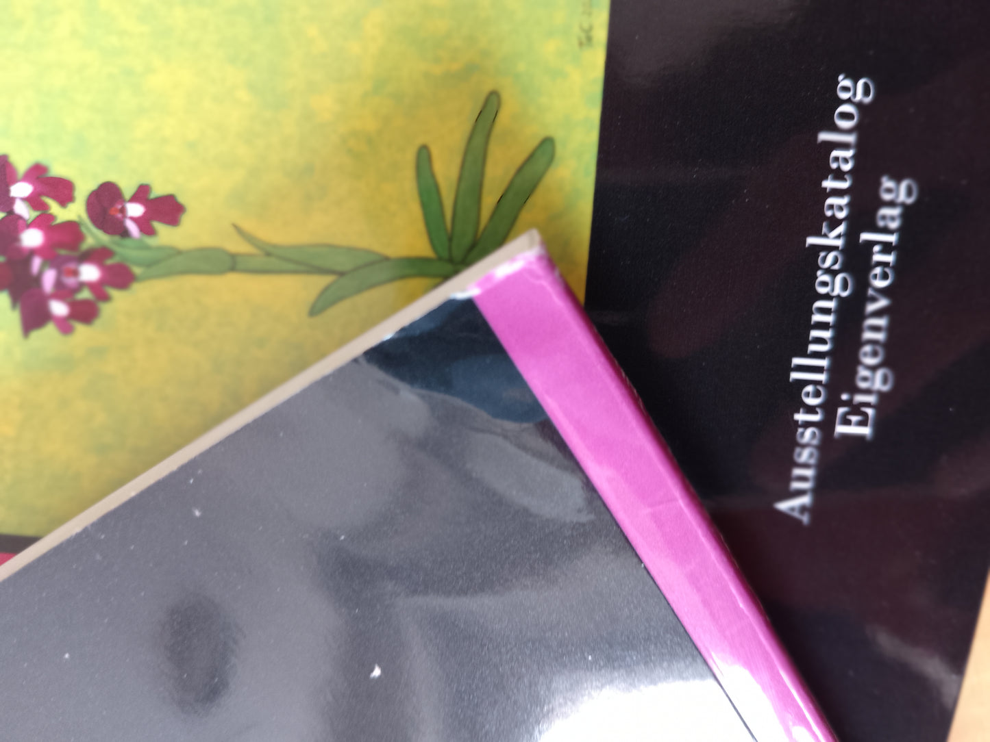Ausstellungskatalog "Die Orchideen des Nationalparks Donau-Auen" Ein Naturschutz-Kunstprojekt von Christina Felicitas Teibert - beschädigtes Mängelexemplar aus Druckerei