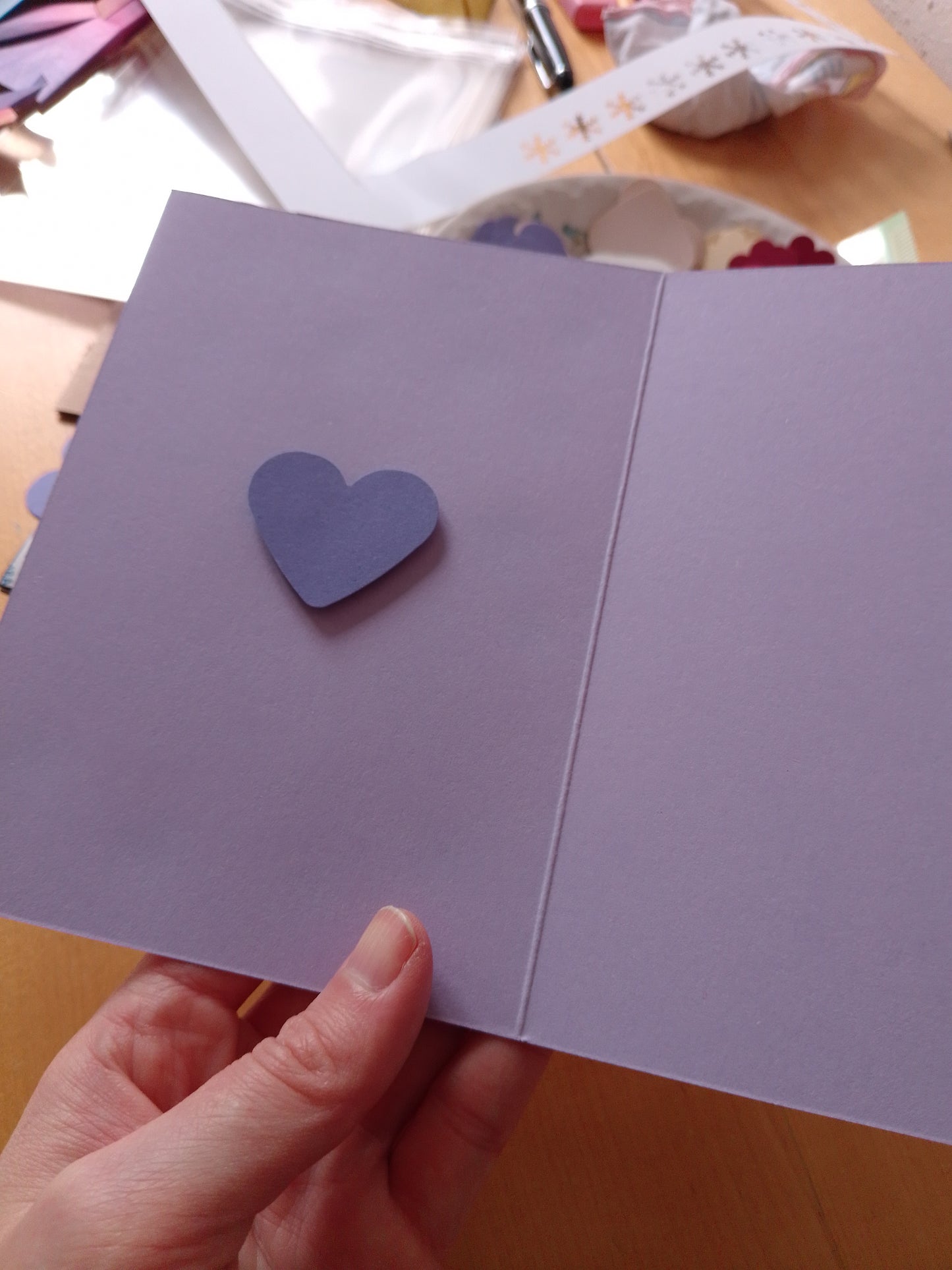 Origami - Handarbeit - Grußkarte - Klappkarte - Magnetkarte - Kunstkarte - Schneeflocken