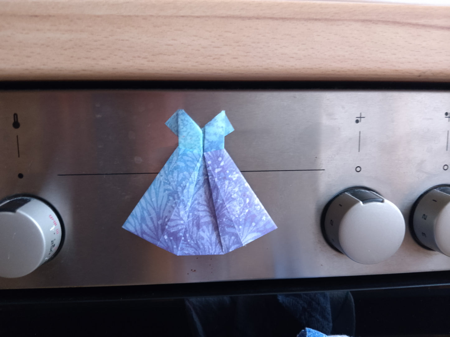 Kunst - Origami - Klappkarte mit Umschlag - Handarbeit