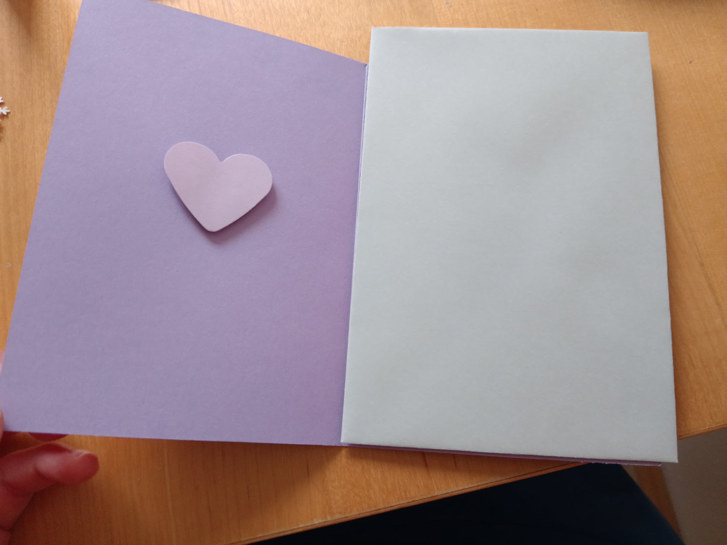 Kunst - Origami - Klappkarte mit Umschlag - Handarbeit