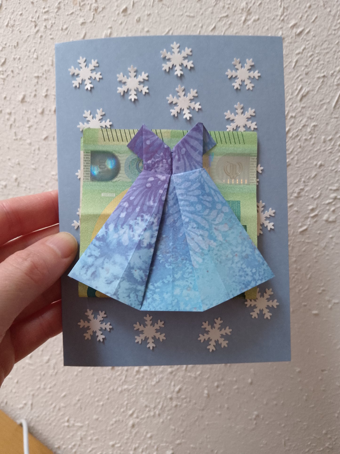 Origami - Klappkarte - Handarbeit aus Wien - mit Briefumschlag - Magnetkarte