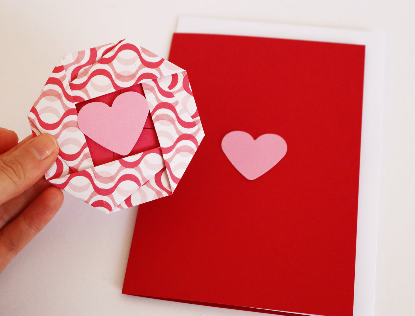 Valentinstag - Hochzeit - Grußkarte mit Briefumschlag