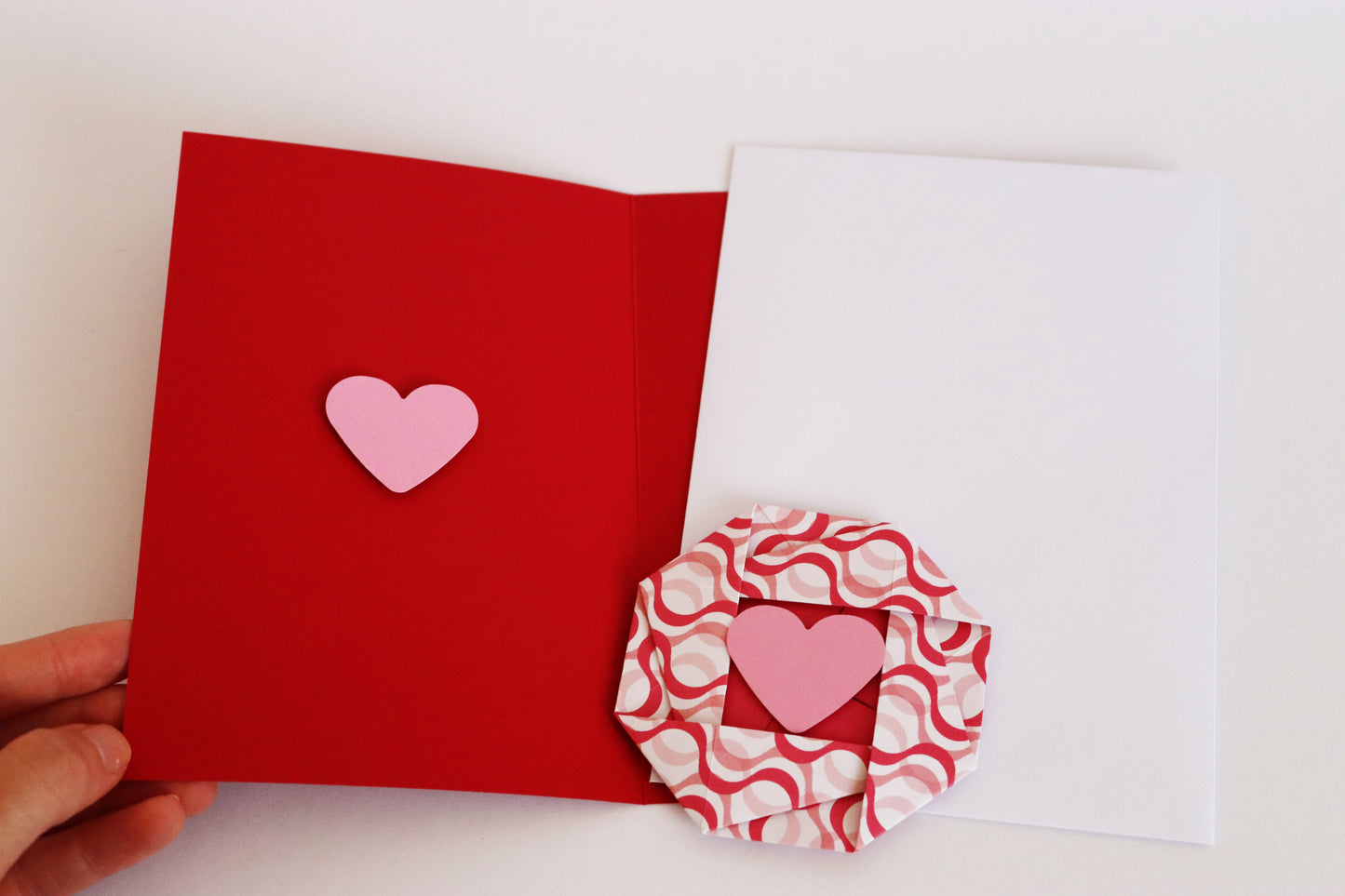 Valentinstag - Hochzeit - Grußkarte mit Briefumschlag