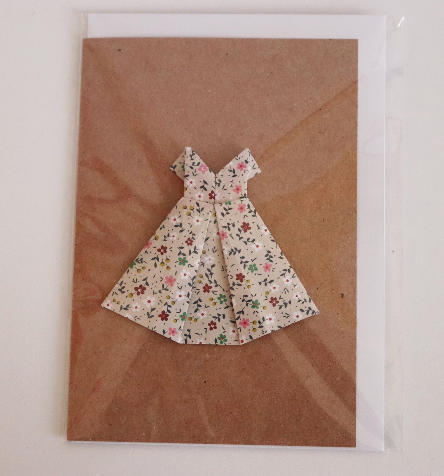 Origami Kleid - Magnetkarte - Grußkarte