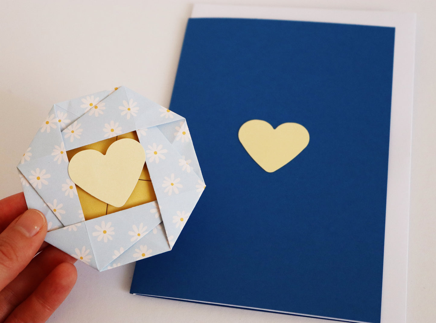 Origami Billet - Magnetkarte - Grußkarte mit Briefumschlag