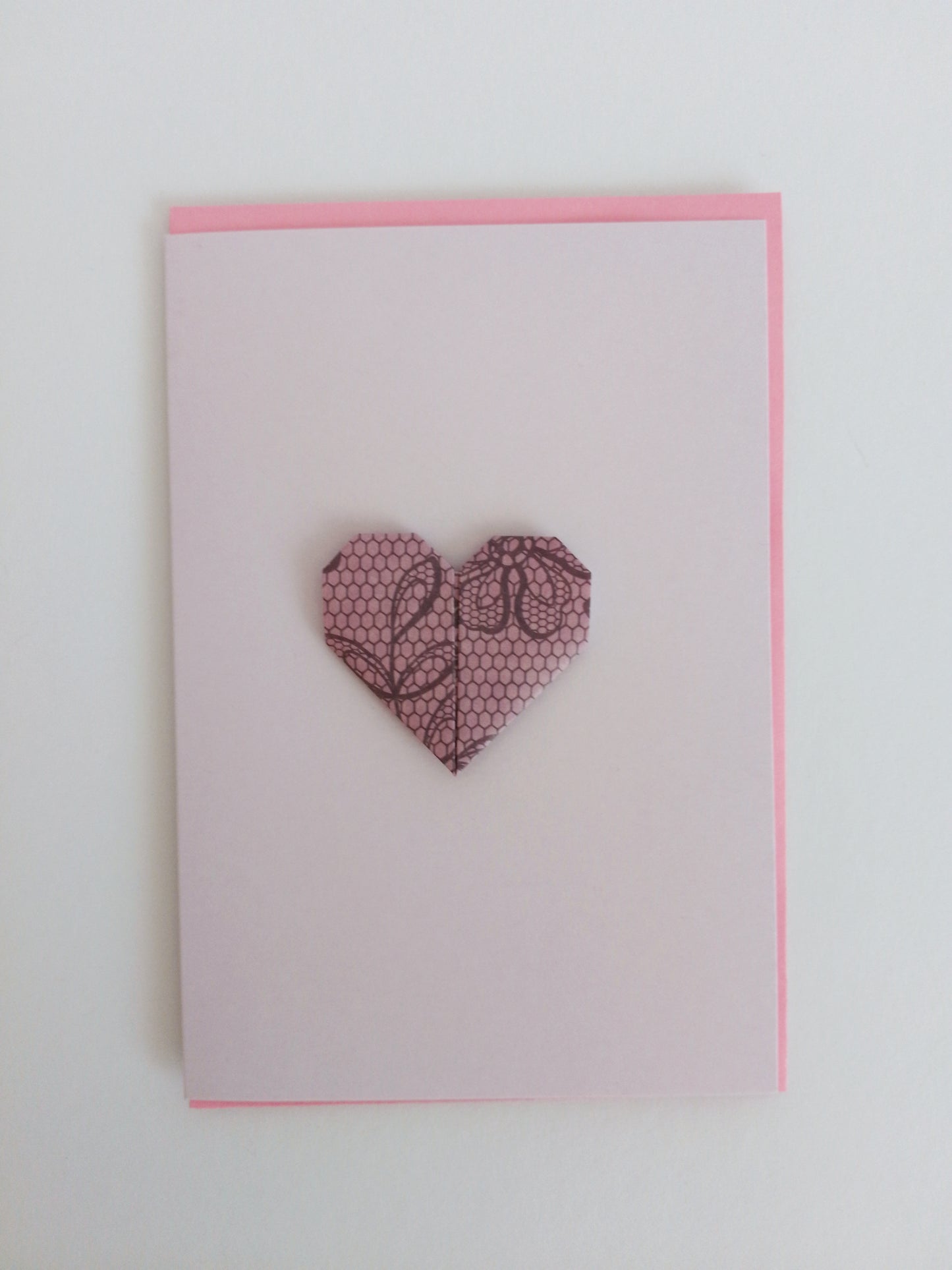 Herzen - Valentinstag - Hochzeit - Billett mit Briefumschlag